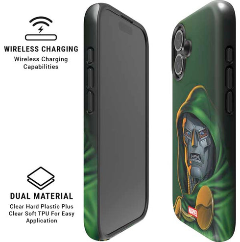 Marvel Dr. Doom Portrait iPhone 16 Magsafe Impact Case